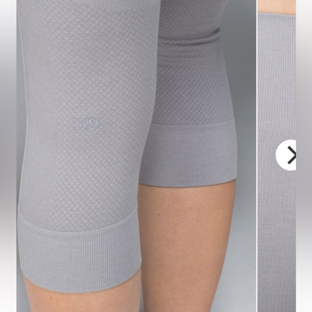 Lululemon Street Crop Regular Rise Grey Leggings Inseam 16 - Picture 5 of 9